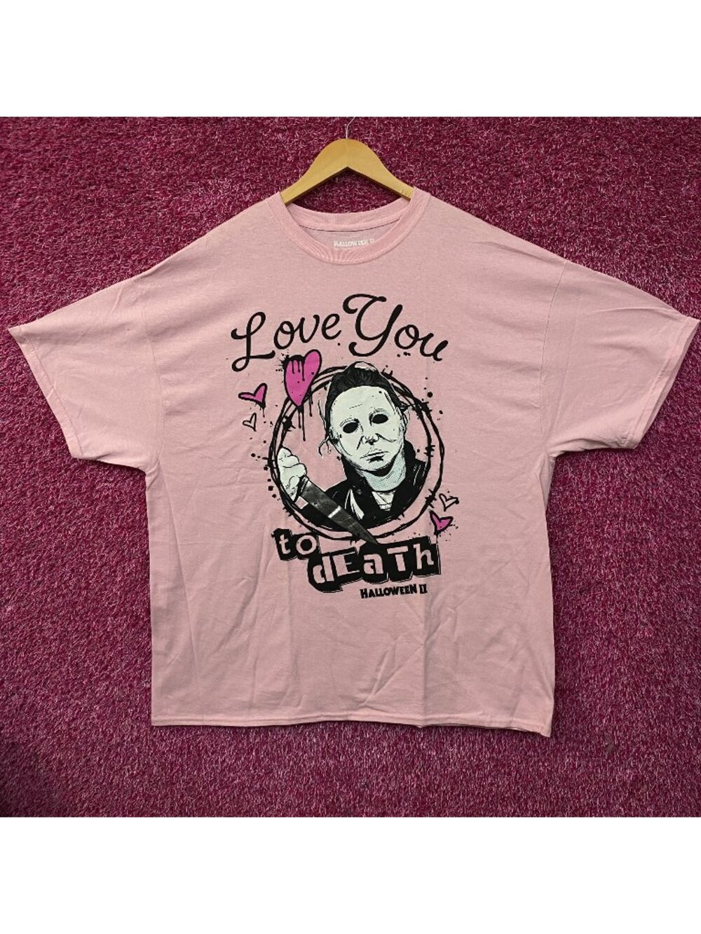 "Love You to Death" Michael Myers Halloween II T-Shirt 2XL